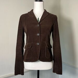 Theory - Brown Wide Wale Corduroy Button Up Blazer Jacket - Retails $500+